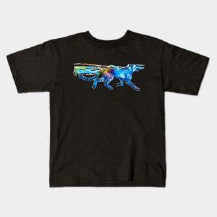 rainbow watercolor safari [ i ] : Kids T-Shirt